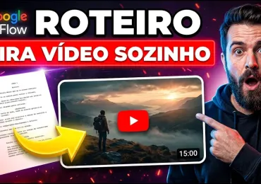 Criei uma ferramenta no Google Flow que transforma roteiro em vídeo longo sozinha
